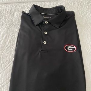 Mens Johnnie-O UGA Georgia performance golf shirt